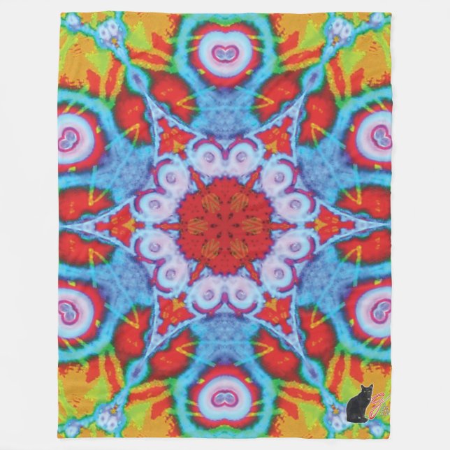 Ultra Kaleidoscope Fleece Blanket (Framsidan)