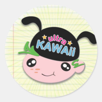 Ultra Kawaii - Boy Sticker Runt Klistermärke