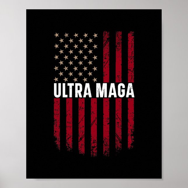 Ultra MAGA amerikanska Älskare-gåvor från Flagga Poster (Framsidan)