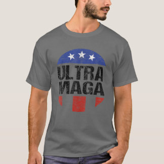 Ultra Maga Funny American Flag Lover T Shirt