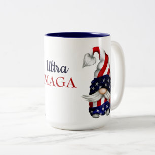 Ultra MAGA Gnomes Två-Tonad Mugg