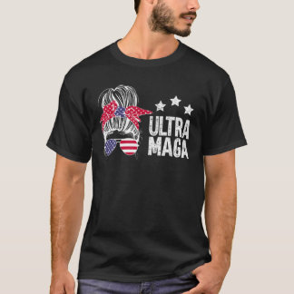 Ultra Maga Messy Bun- Underbaren Maga Kung Donald T Shirt