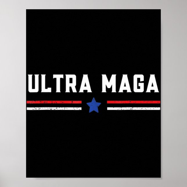Ultra MAGA och stolthet över den motverkande biden Poster (Framsidan)