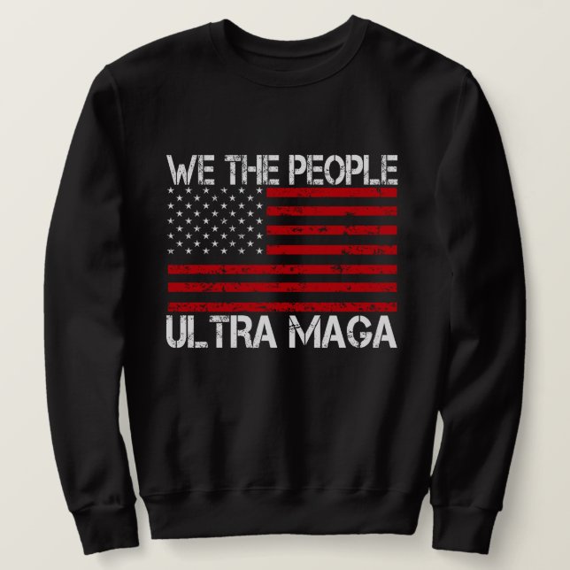 Ultra Maga Pro Trump 2024 Finny Republican Lång Ärmad Tröja (Design framsida)