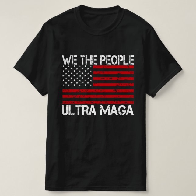 Ultra Maga Pro Trump 2024 Finny Republican T Shirt (Design framsida)