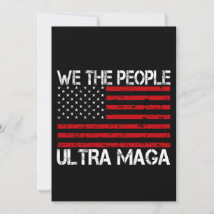 Ultra Maga Pro Trump 2024 Rolig Republikan  Inbjudningar