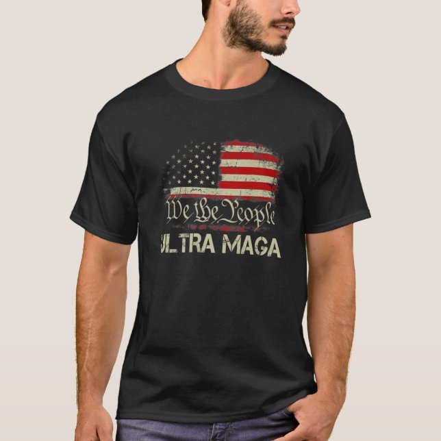 Ultra Maga Proud Pro Trump 2024 Finny Republican U T Shirt (Framsida)