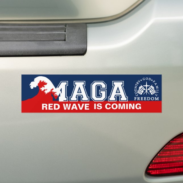 Ultra MAGA Red Wave kommer 2022 2024 Bildekal (På Bil)
