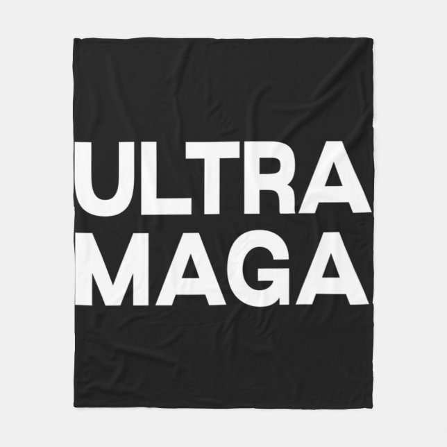 Ultra Maga-Roligt, citat Fleecefilt (Framsidan)