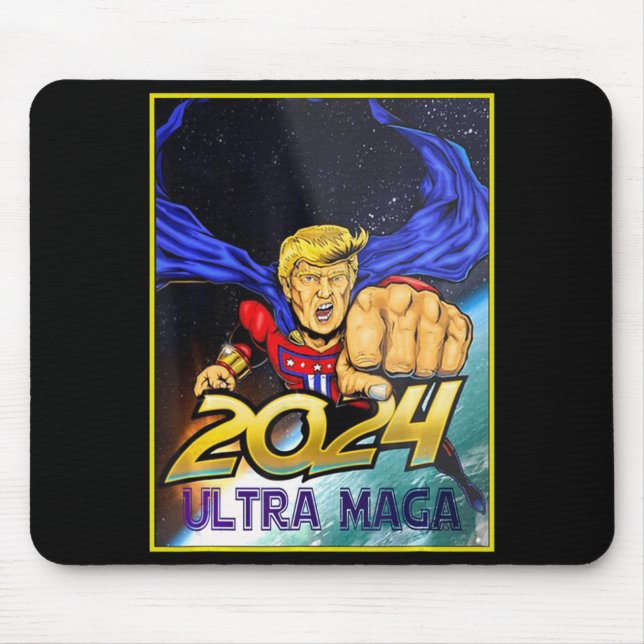 Ultra MAGA Roligt Pro Trump Maga Toppen Ultra Maga Musmatta (Framsidan)