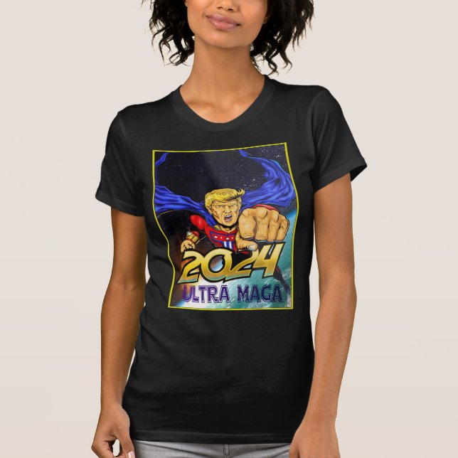 Ultra MAGA Roligt Pro Trump Maga Toppen Ultra Maga T Shirt (Framsida)