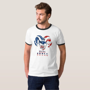 Ultra Maga Skull Manar Ringinger T Shirt