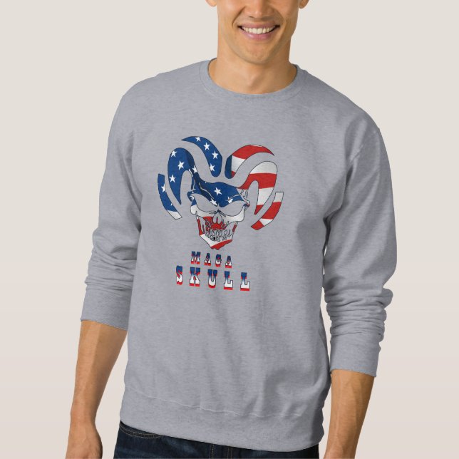 Ultra Maga Skull | Manar Sweatshirt (Framsida)