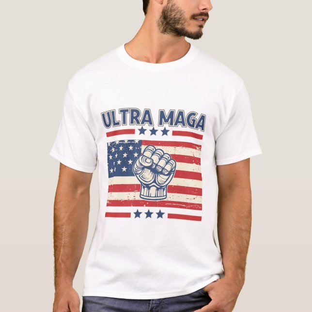 Ultra MAGA T-Shirt - Patriotic Donald Trump (Framsida)