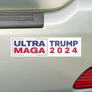 Ultra MAGA Trump 2024-stötfångare Bildekal