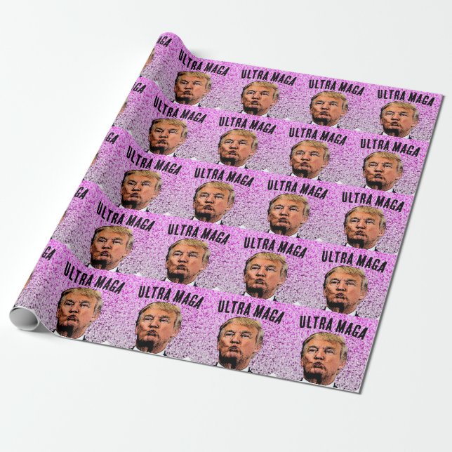 ULTRA MAGA TRUMP GLITTER KISS PRESENTPAPPER (Utrullad)