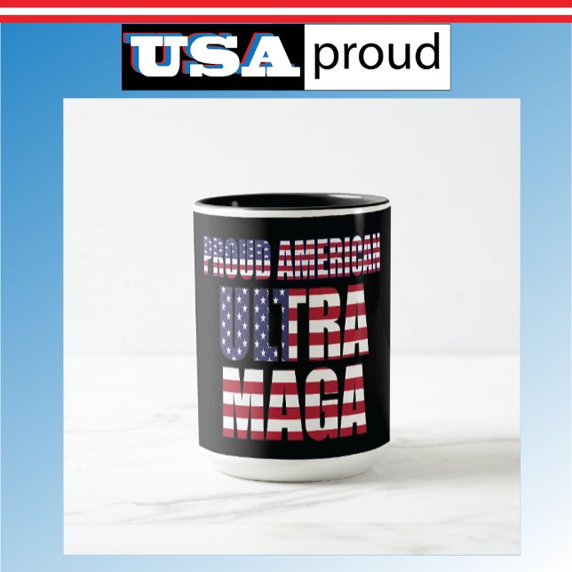 Ultra MAGA Trump Mugg 🇺 🇸 Patriotic Konservativ (Skapare uppladdad)