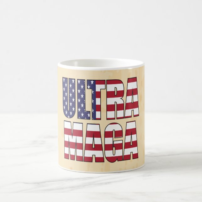 Ultra MAGA Trump Supporter 💡 Underbar igen USA Kaffemugg (Center)