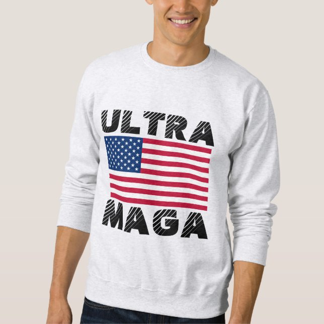 ULTRA MAGA TRUMP T-Shirt-CHRISTMAS T-SHIRT Lång Ärmad Tröja (Framsida)