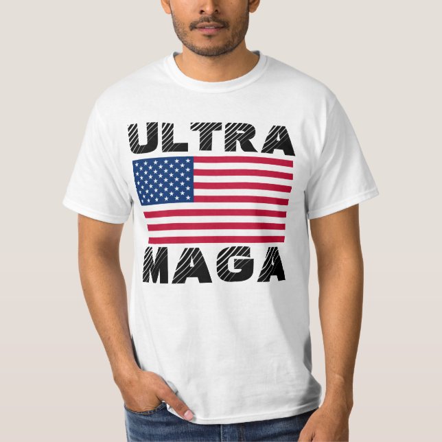 ULTRA MAGA TRUMP T-SJAL T SHIRT (Framsida)