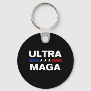 Ultra Maga United States flagga 3 Nyckelring