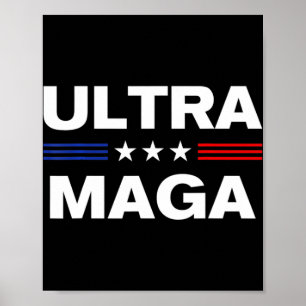Ultra Maga United States flagga 3 Poster