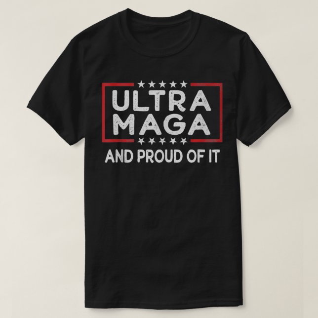 Ultra Maga United Statlig flagga Tanktop_2 T Shirt (Design framsida)