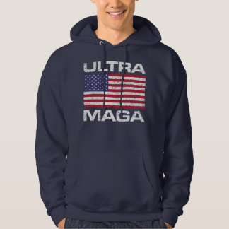 ULTRA MAGA USA AMERICAN FLAGGA ULTRAMAGA  HOODIE