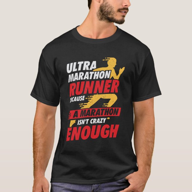Ultra Marathon Running Springa Marathoner Springer T Shirt (Framsida)