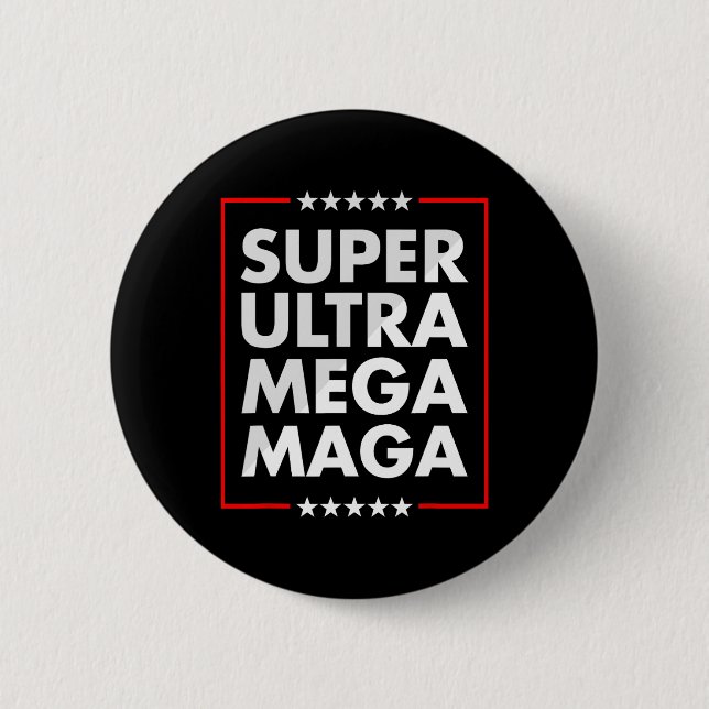 Ultra Mega Maga Trump Liberal Supporter Republican Knapp (Framsida)