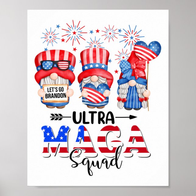 Ultra Mega Squad Gnomes 4:e juli Ultra Me Poster (Framsidan)