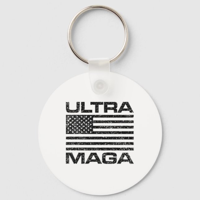 Ultra Mega Usa American Flag Ultramega Women Kids  Nyckelring (Framsida)