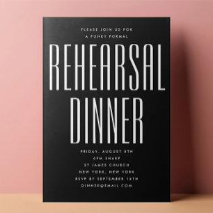 ULTRA MINIMALIST MODERN BRÖLLOP REHEARSAL DINNER INBJUDNINGAR