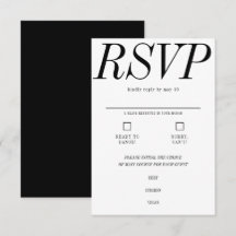 Ultra Minimum Typography Black White Bröllop