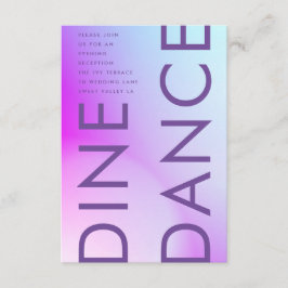 Ultra Modern Gradient Lila Höst Bröllop Tilläggskort