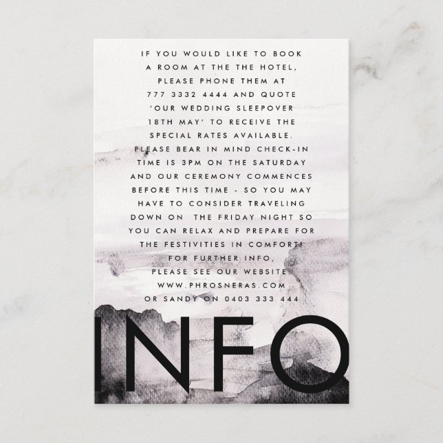 Ultra Modern Könsneutral Bröllop Tilläggskort (Framsida)