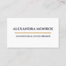 Ultra-Modern Real Estate Horizontal Business Card Visitkort