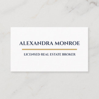 Ultra-Modern Real Estate Horizontal Business Card Visitkort