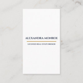 Ultra-Modern Real Estate Vertical Business Card Visitkort