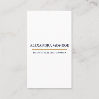 Ultra-Modern Real Estate Vertical Business Card Visitkort