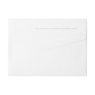 Ultra Modern Sage Grönt Monogram Elegant bröllop Etikettband