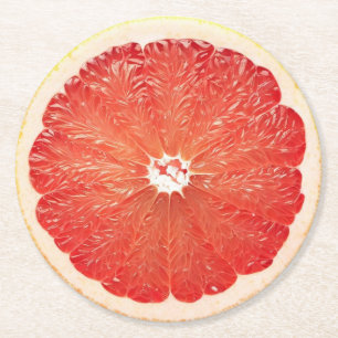 Ultra Realism Grapefruit Slice Beverage Coaster Underlägg Papper Rund