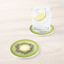 Ultra Realism Kiwi Stone Beverage Coaster
