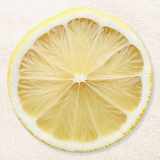 Ultra Realism Lemon Slice Beverage Coaster Underlägg Papper Rund