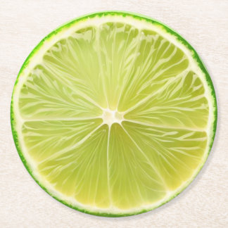 Ultra Realism Lime Slice Beverage Coaster Underlägg Papper Rund