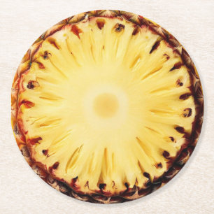 Ultra Realism Pineapple Slice Beverage Coaster Underlägg Papper Rund