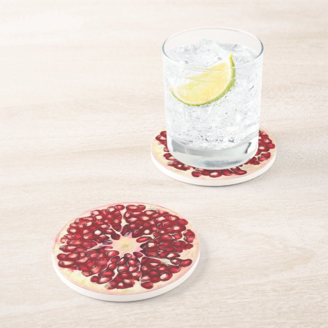 Ultra Realism Pomegranat Stone Beverage Coaster Underlägg (Sidan)