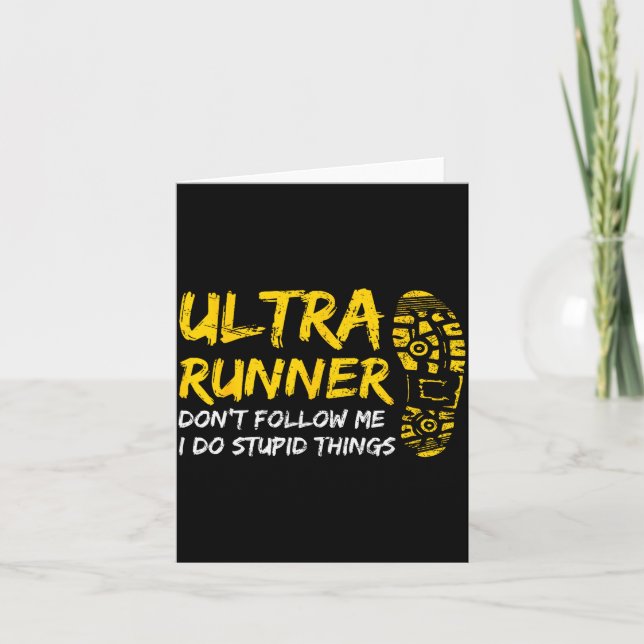 Ultra Runner Dont Follow Me I Do Stud Things Runni Kort (Framsida)