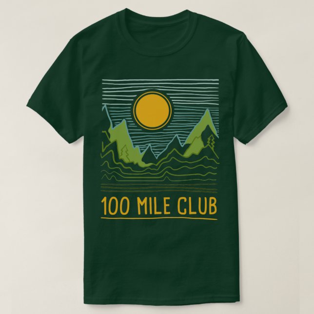 Ultra Running Marathon Springer 100 Mile Klubb T Shirt (Design framsida)