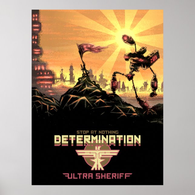 Ultra sheriff - Poster för bestämning (Framsidan)